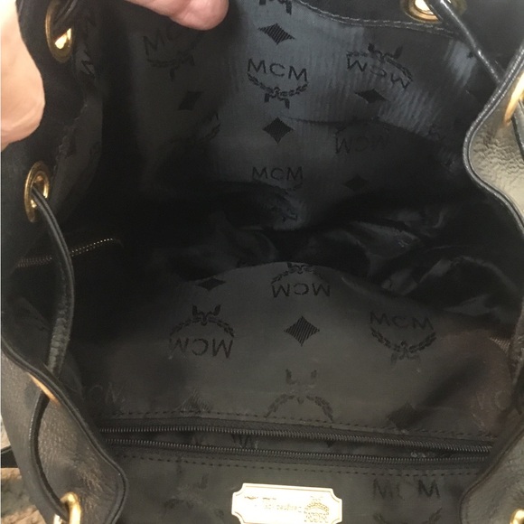 Authentic Black Leather MCM Backpack - Picture 6 of 10